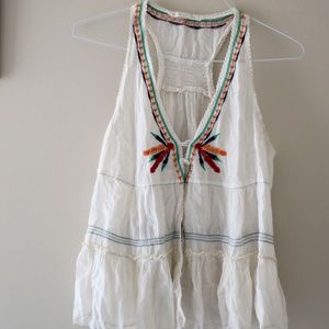 Flowy Embroidered Tank Top